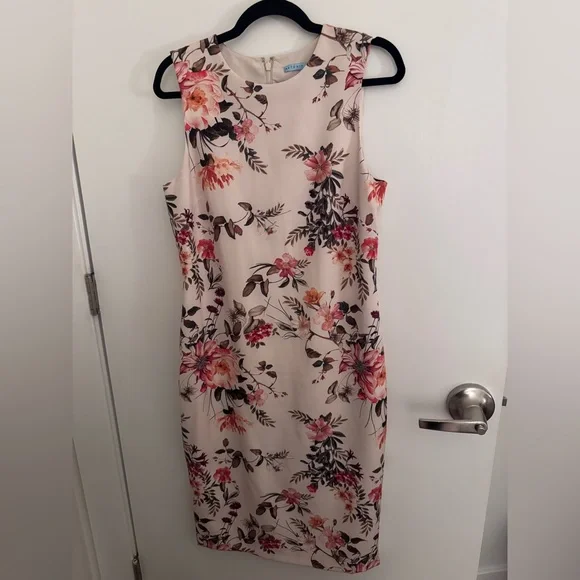 Antonio Melanie Floral Sleeveless Sheath Dress NWOT - Picture 5 of 9